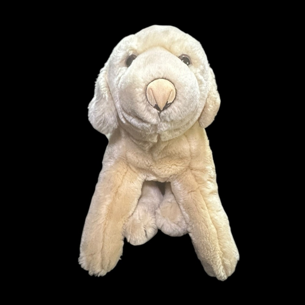 Animal Alley Yellow Lab Toys R Us Labrador Dog Plush 12" Rare Year 2000